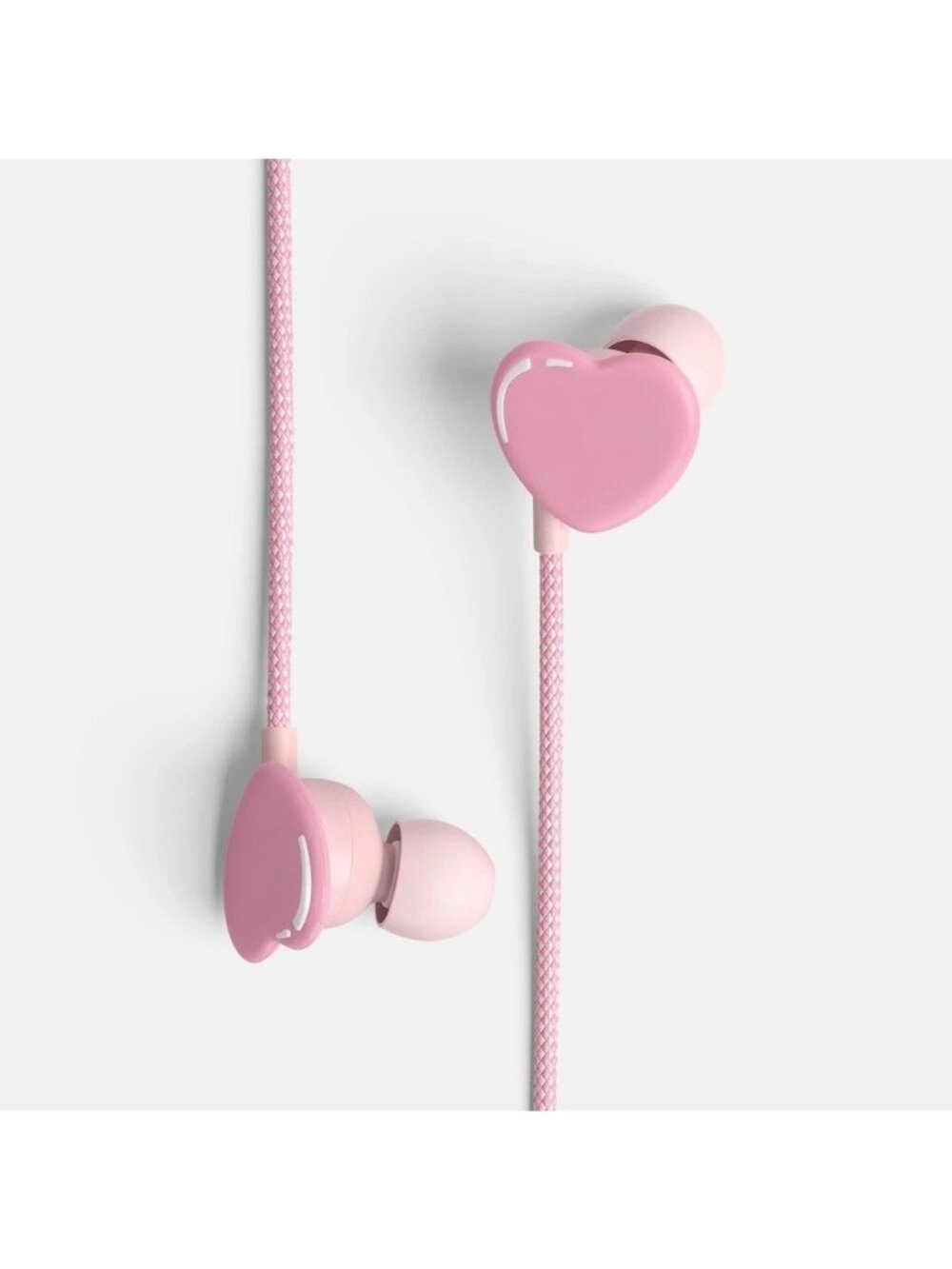 NEW IN BOX Wired Earbuds - Heyday Heart: Built-in Microphone, Silicone Ear Cushi
